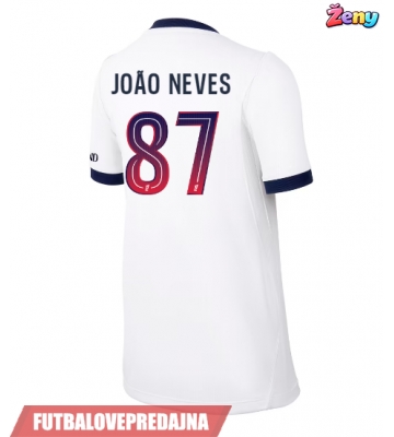 Lacne Ženy Futbalové dres Paris Saint-Germain Joao Neves #87 2026-27 Krátky Rukáv - Preč